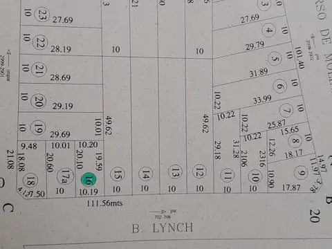Terreno 200 m2 en venta Benito Lynch 624 - Troncos de Talar, Tigre