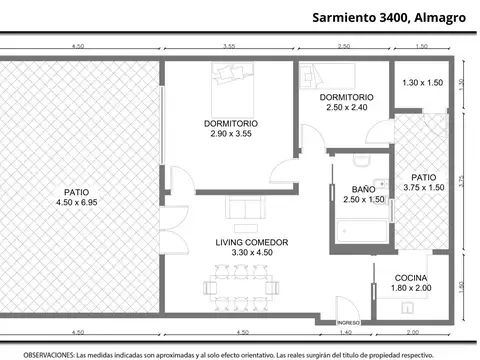 Depto Tipo Casa en Venta al Sur