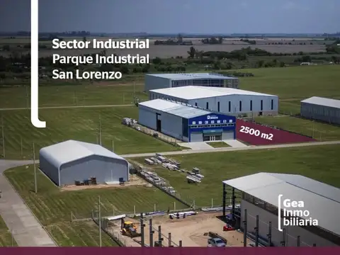 Lote EN VENTA 2.500 m2 - SECTOR INDUSTRIAL- CON MEJORAS- Parque Industrial San Lorenzo