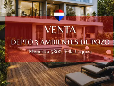 VENTA DPTO 3 AMBIENTES EN ÚLTIMO PISO V. URQUIZA