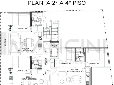 Departamento 2 ambientes con 1 baño