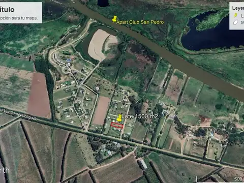 Terreno en Venta de 1596,0 m2