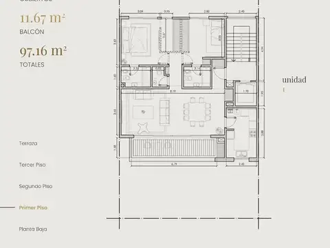 Departamento en Venta con 2 cocheras
