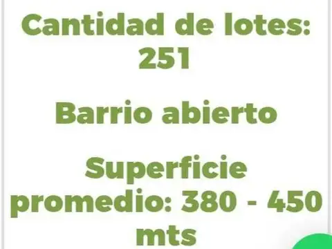 Terreno en Venta de 505,0 m2
