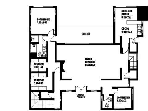 Casa en Alquiler con 1 cochera