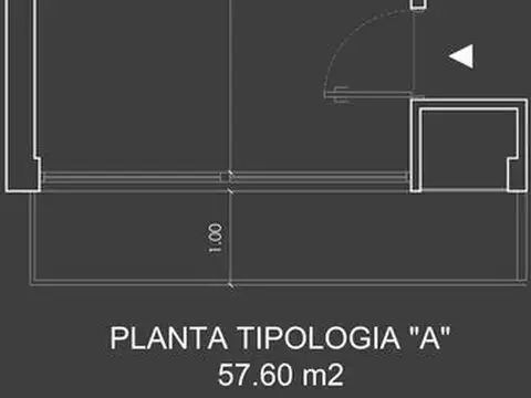 Depto Tipo Casa 2 ambientes con 1 baño
