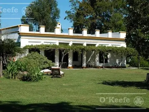 CAMPO DE 134 HAS EN VENTA - ESTANCIA HISTÓRICA EN CHASCOMUS. CASCO CON VISTAS A LA LAGUNA DEL BURRO