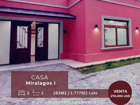 RUTA 2 - MIRALAGOS CCG&SPA  RESIDENCIA EN VENTA CON RENTA