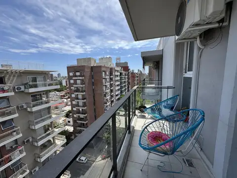 Departamento en Centro de rosario barrio abasto Balcón al frente vistas despejadas piso alto