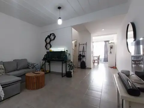 Departamento de 2 habitaciones en Mercedes, terraza con parrilla.