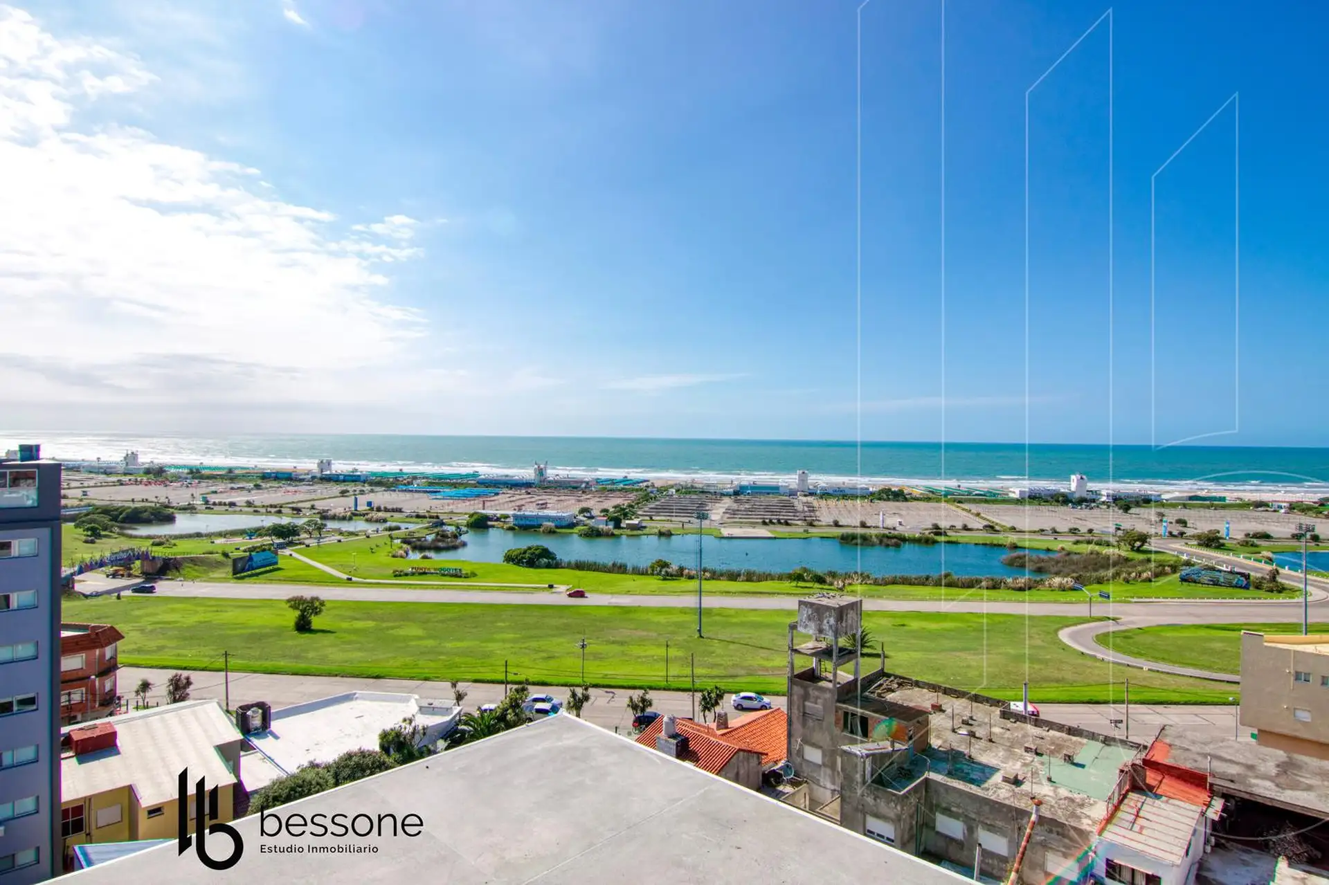 Departamento 3 amb, 84m² con balcón y vista al mar — Punta Mogotes