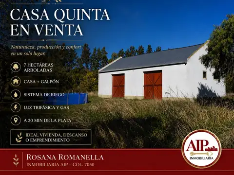 Campo en Venta en La Plata, Partido de La Plata