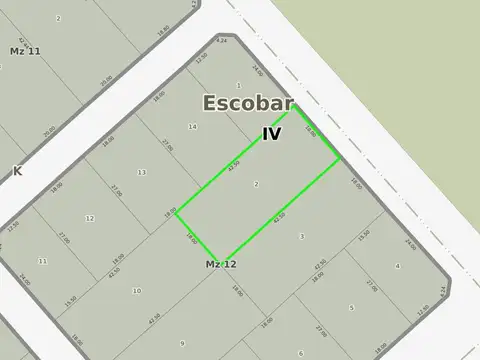 Terreno en Venta de 765,0 m2