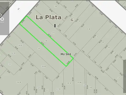 Terreno en Venta 10  mts Frente