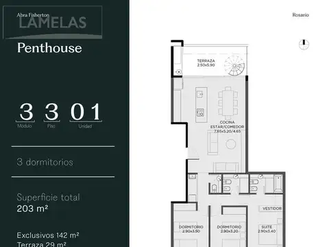 Departamento en Venta de 5 ambientes