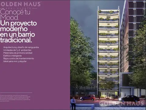 Departamento en Venta de 2 ambientes