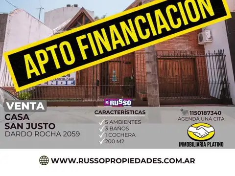 Venta casa 4 ambientes San Justo