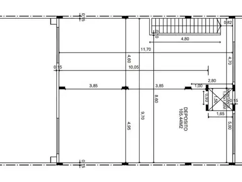 Galpon en Venta 10,25  mts Fondo