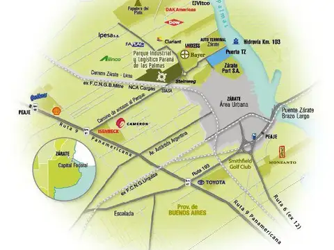 Terreno en venta - 15.326,43Mts2 - Zarate