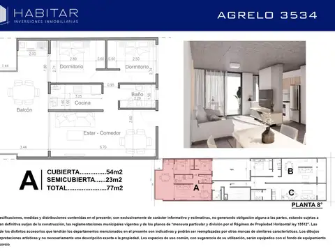 Departamento en Venta en Almagro, USD 160.000