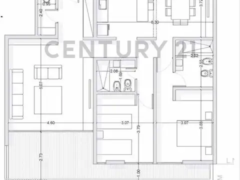 Departamento en Venta de 4 ambientes
