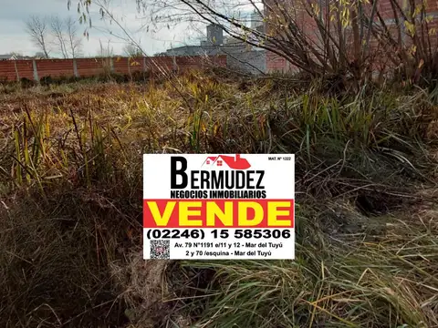 Venta Lote Calle 79 Entre 14 Y 15 Mar Del Tuyu Oportunidad!