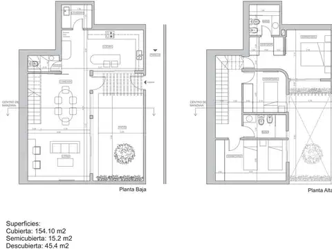 Casa 4 ambientes con 2 baños