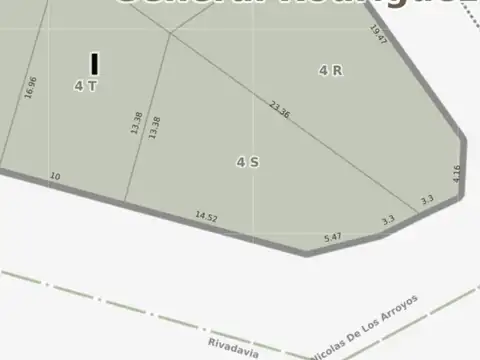 Terreno en Venta en General Rodriguez, USD 39.500