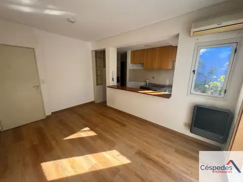 Departamento 2 ambientes con 1 baño