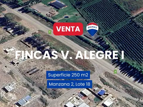 VENTA LOTE FINCAS I, VISTA ALEGRE NORTE