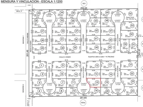 Lote en Venta (N°15), Barrio Amatista, Escobar.  POSIBILIDAD INVERSIÓN. ANTICIPO Y CUOTAS. LISTO PARA CONSTRUIR