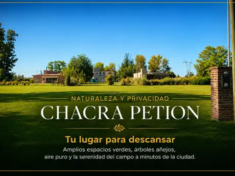 VENTA LOTE CHACRA PETION CAÑUELAS