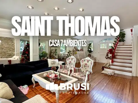 CASA EN VENTA EN SAINT THOMAS SUR - 7 AMBIENTES - CON PILETA