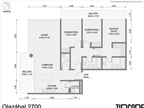 Departamento en Venta de 3 dormitorios
