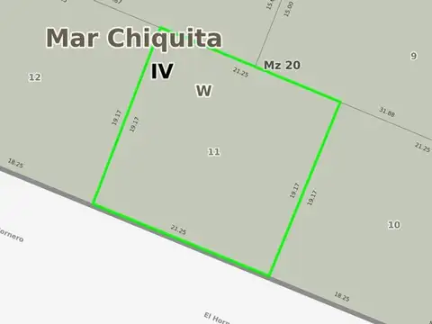 Terreno en Venta de 407,0 m2