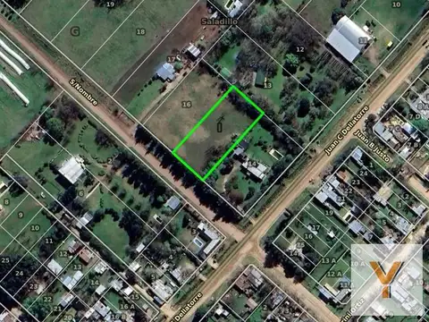 Terreno en Venta 37  mts Frente