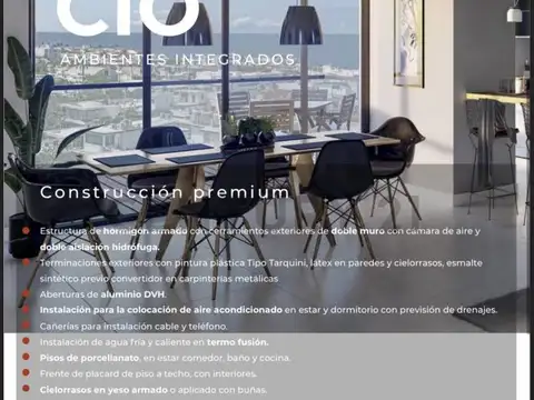 VENTA DEPARTAMENTO A ESTRENAR 3 AMBIENTES FRENTE AL MAR