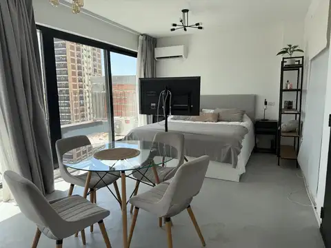 Alquiler Monoambiente Villa Crespo Amoblado Luminoso Piso Alto