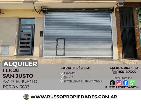 Local en Alquiler en San Justo, Partido de La Matanza