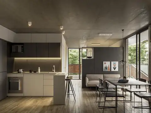 Departamento Monoambiente con 1 baño