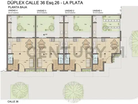 Casa 4 ambientes con 2 baños