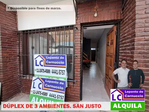 Departamento en Alquiler de 3 ambientes