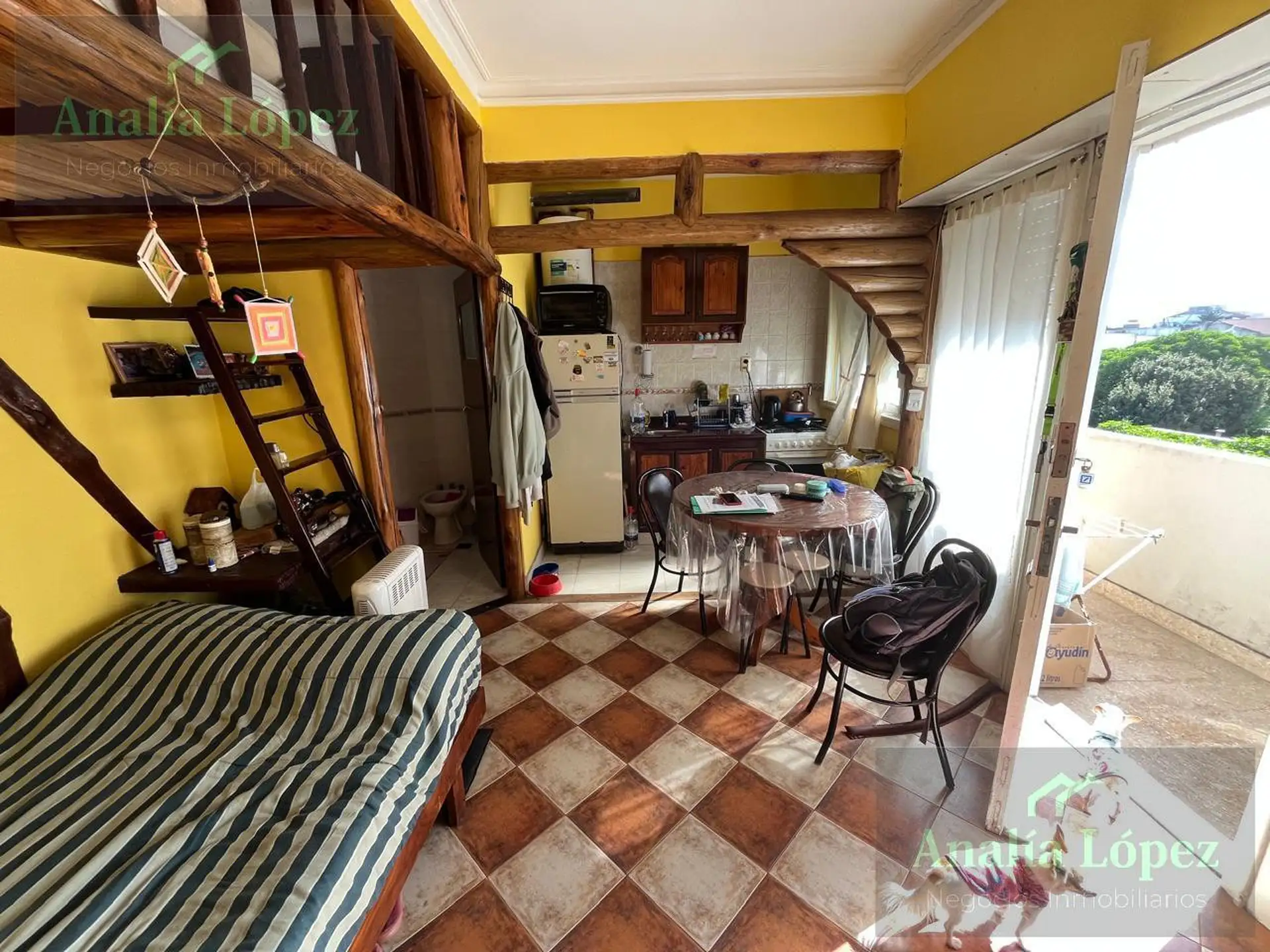 Depto monoambiente 21m² en Alfar, 2° piso, con cochera