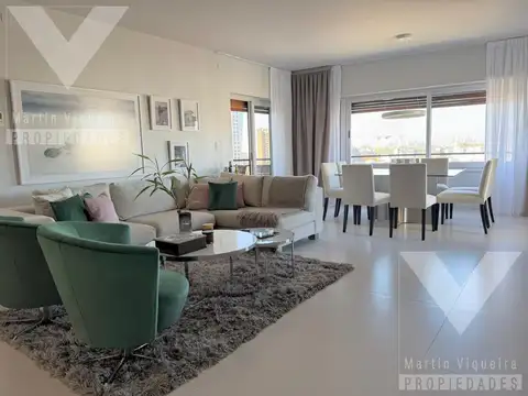 Semipiso de revista en las Torres Dragones. Vista abierta. 2 cocheras. Baulera. Piscina climatizada