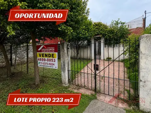 CASA EN VENTA – LOTE PROPIO – POSIBILIDAD DE AMPLIACIÓN – VILLA SARMIENTO