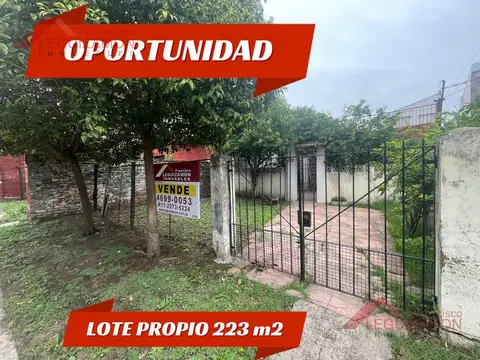 RAPIDO ACCESO A CAPITAL - LOTE 223m2 - LISTO PARA ESCRITURAR