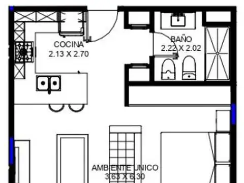 Departamento en Venta con 1 cochera