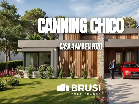CASA EN VENTA UNA PLANTA EN CANNING CHICO- 4 AMB- EN POZO - ENTREGA OCT 2026