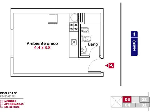 Departamento en Venta en Rosario, USD 34.900