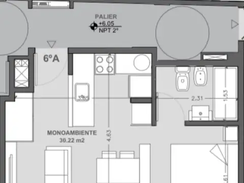 Departamento en venta en Constitución, CABA